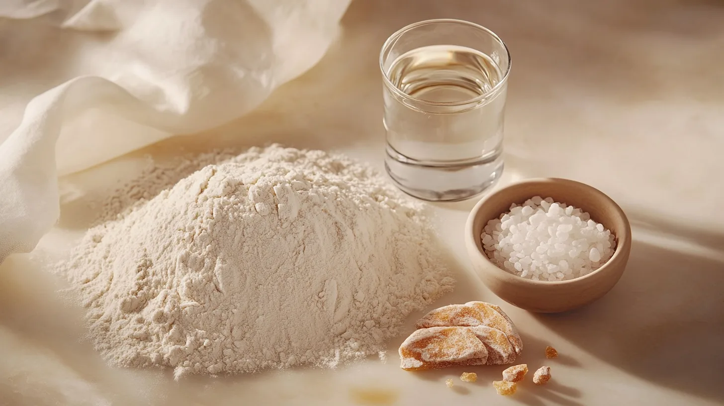 The four main ingredients of bread.