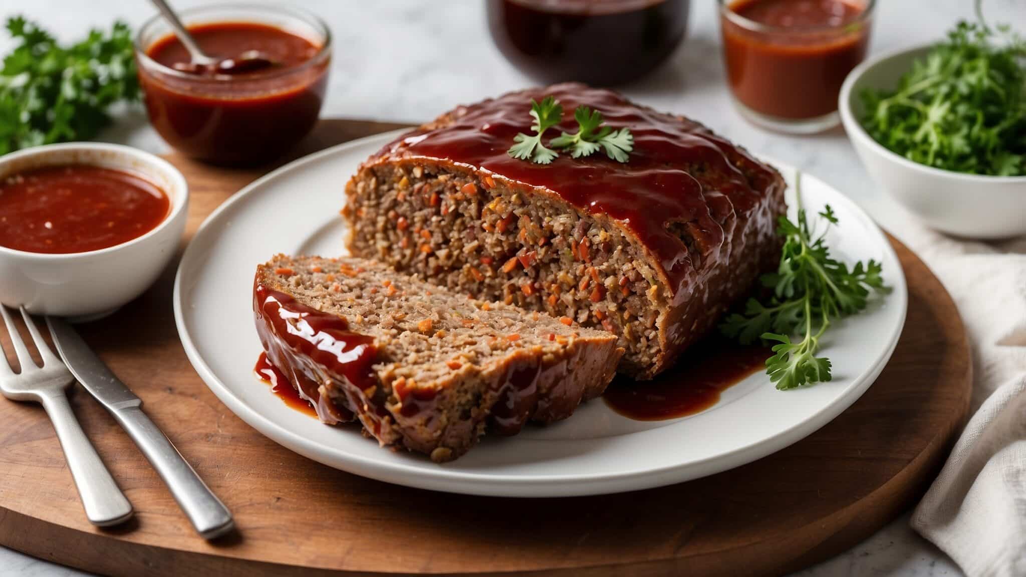 What Temperature To Smoke Meatloaf 5 Tips For Perfect Juicy Results Leonardo Vision XL Sliced Smoked Meatloaf Served On A White Ce 2 2048x1151 