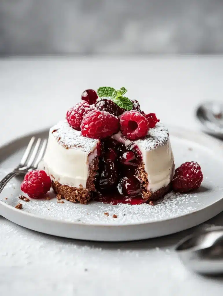 A selection of homemade desserts including chocolate cake, berry tart, and cookies on a rustic table.