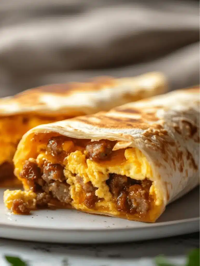 3-ingredient breakfast wraps