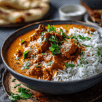 Quick & Easy Butter Chicken served with rice
