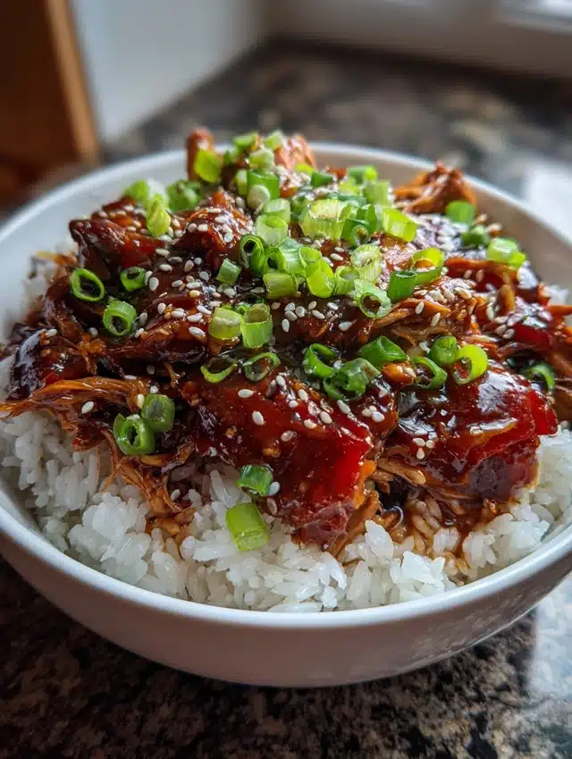 Teriyaki chicken dinner plate