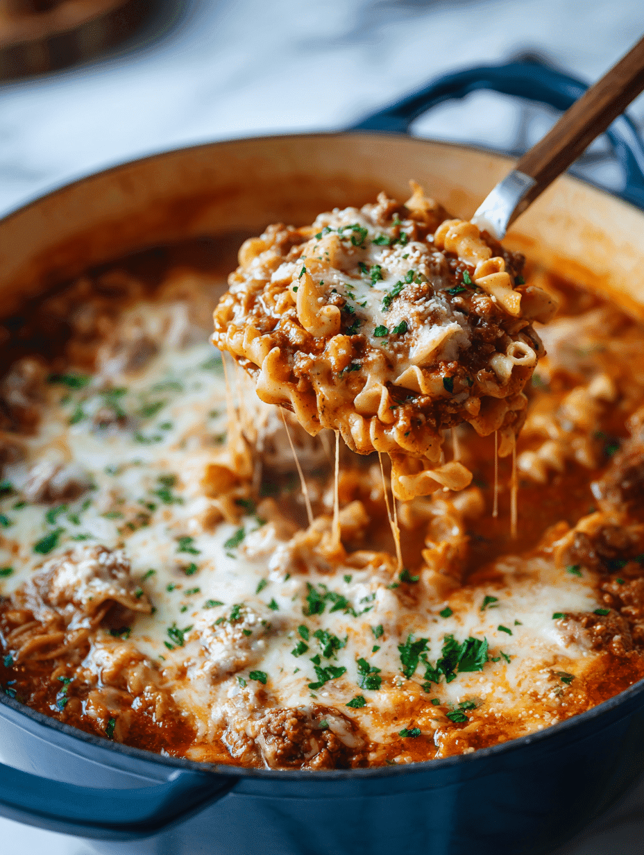 BEST EVER One-Pot Lasagna Soup Recipe!