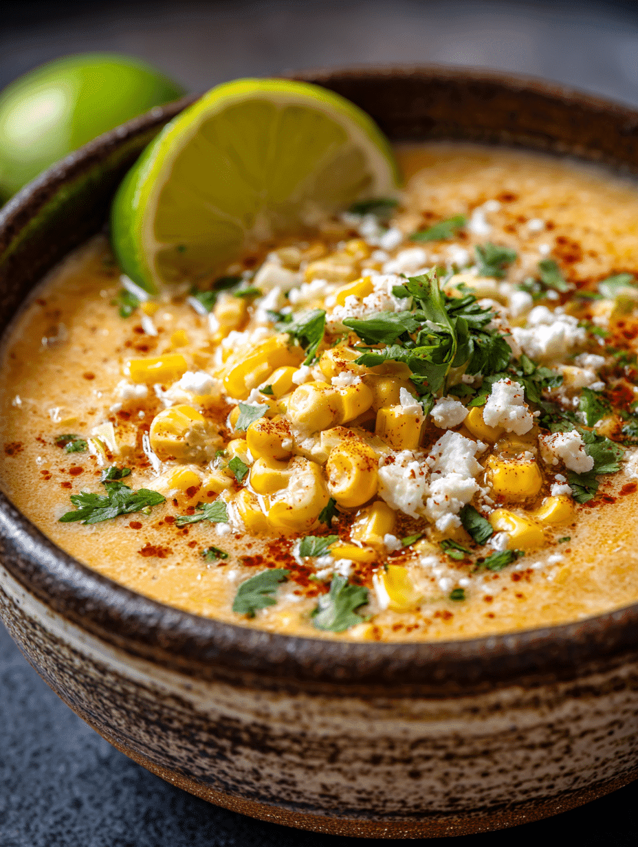 Mexican Street Corn Soup Crockpot Recipe