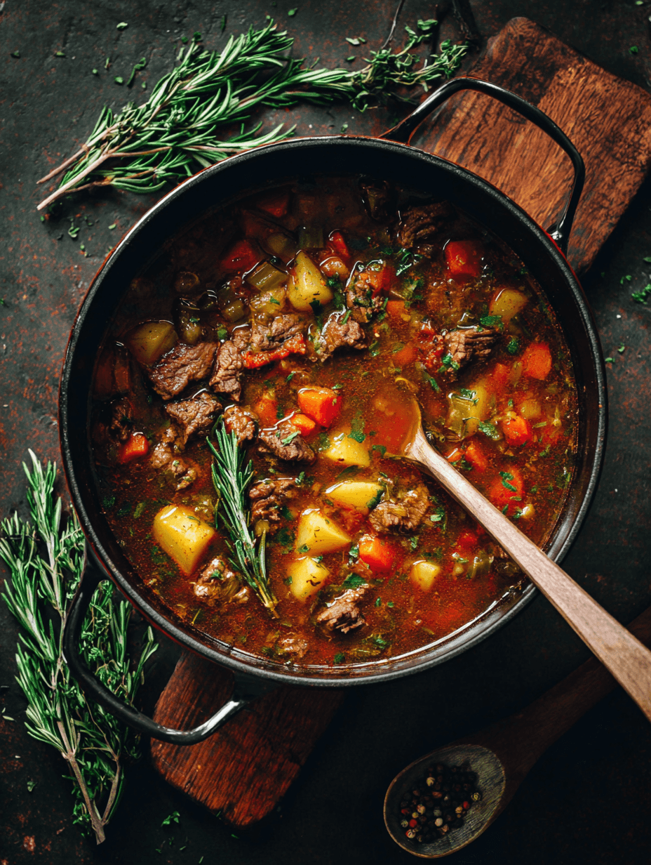 My Mom’s Old-Fashioned Vegetable Beef Soup Recipe