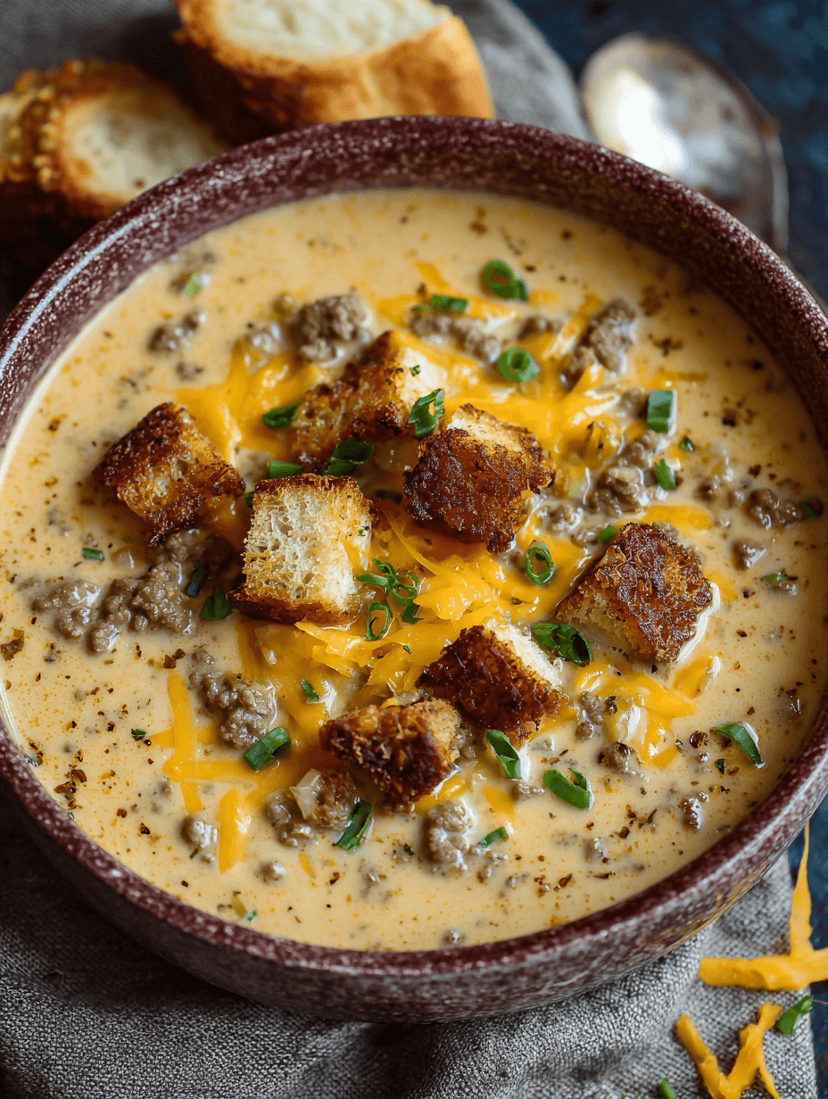 Award Winning Cheeseburger Soup Recipe – The Creamiest, Cheesiest Comfort in a Bowl