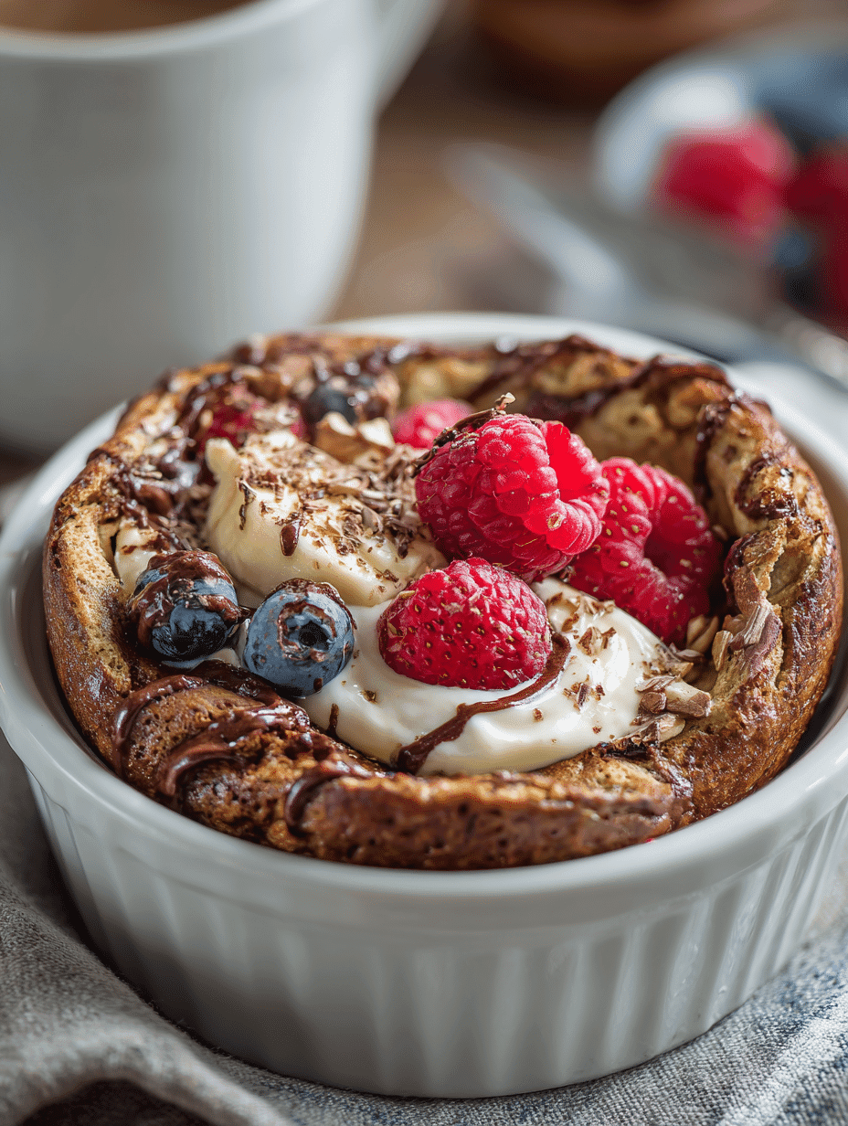 Baked Protein Pancake Bowls - Easy, Healthy Breakfast