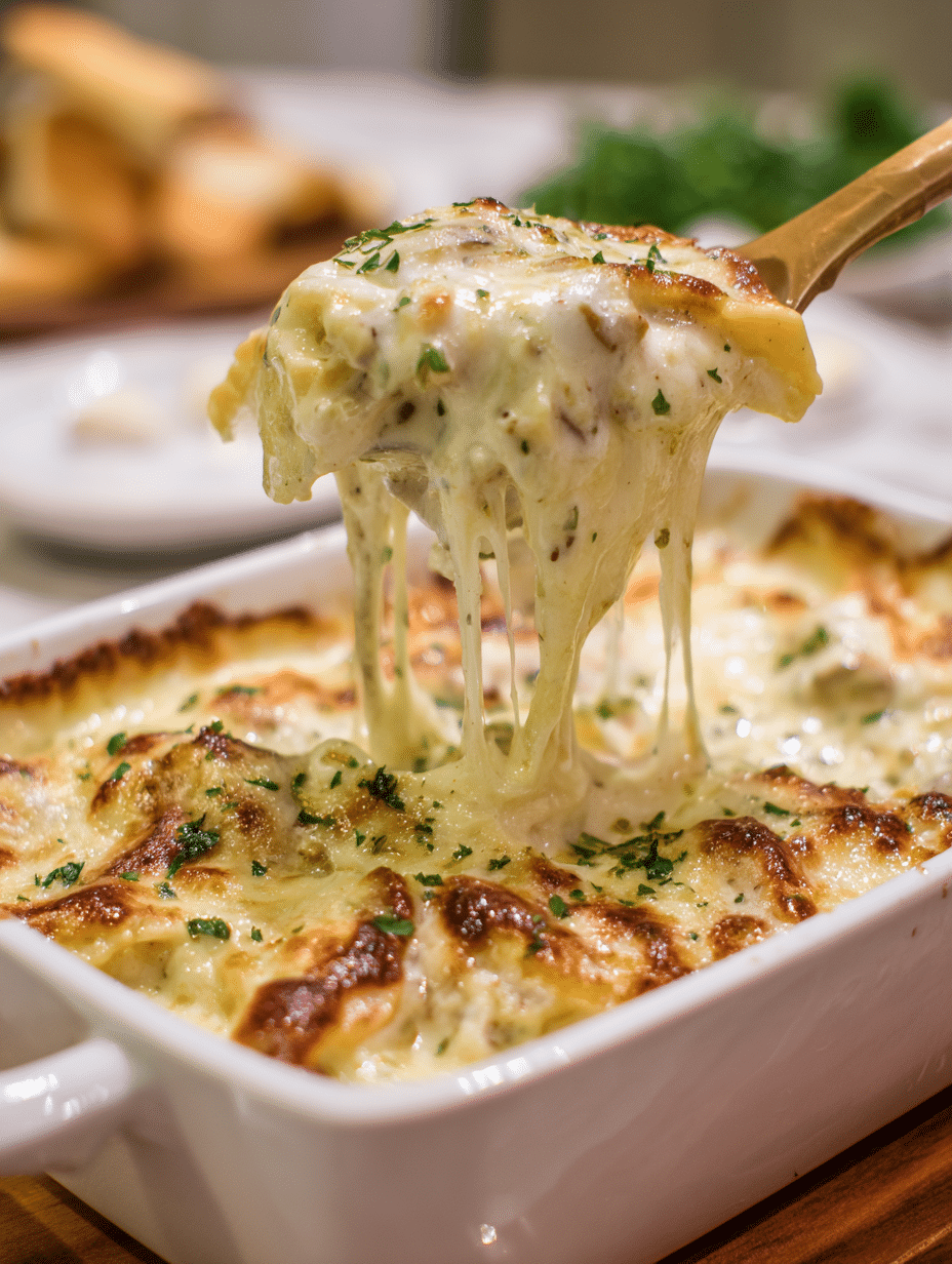 Creamy Alfredo Lasagna Soup