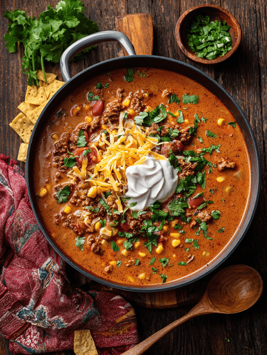 Easy Creamy Taco Soup – The Coziest One-Pot Dinner You’ll Ever Make