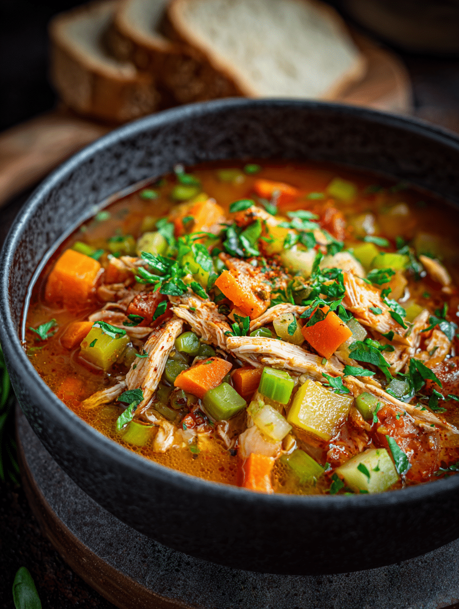 Easy High Protein Soup Recipe with Chicken and Veggies