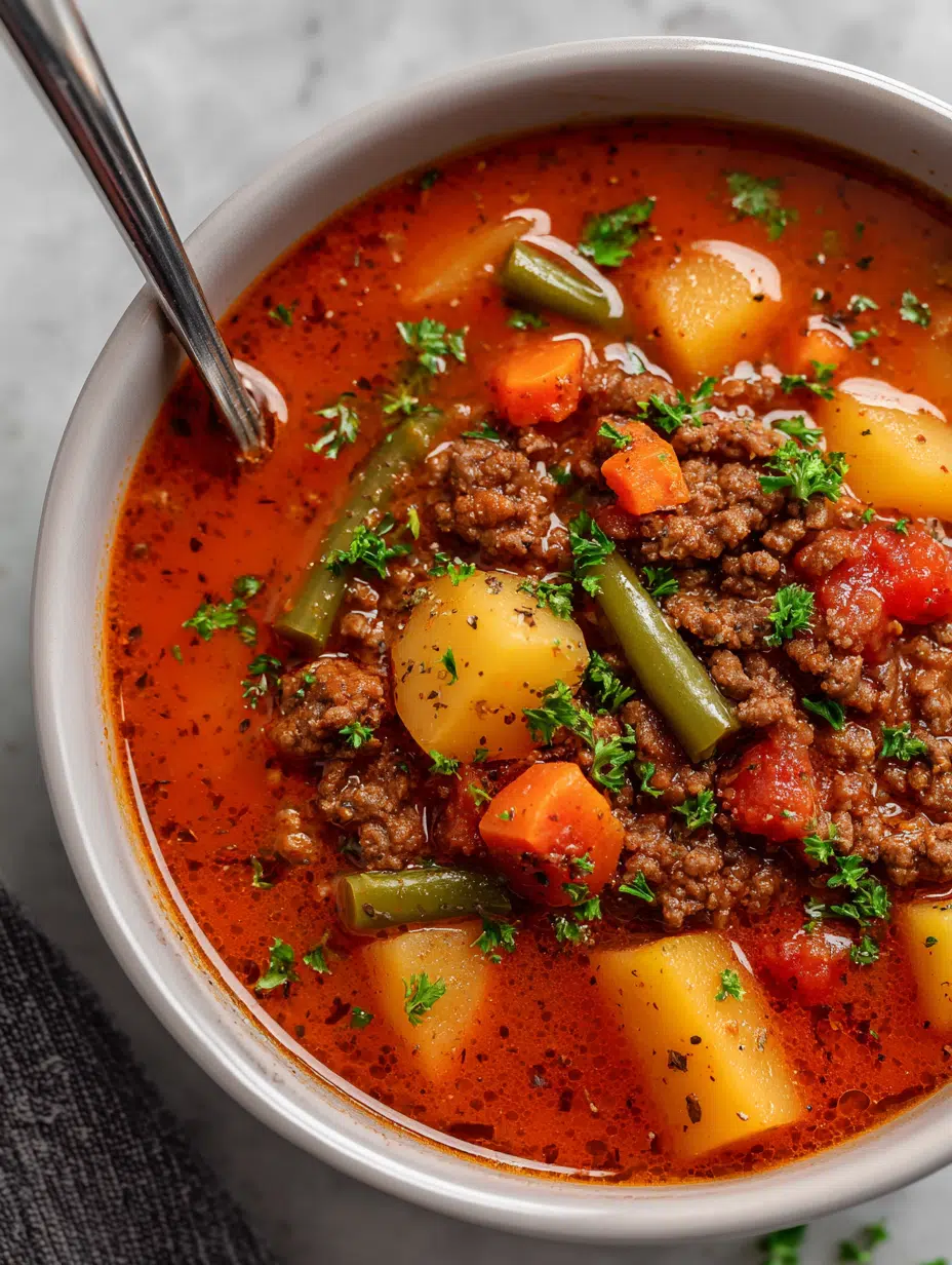 Hearty Homemade Hamburger Soup (Easy & Comforting Recipe)