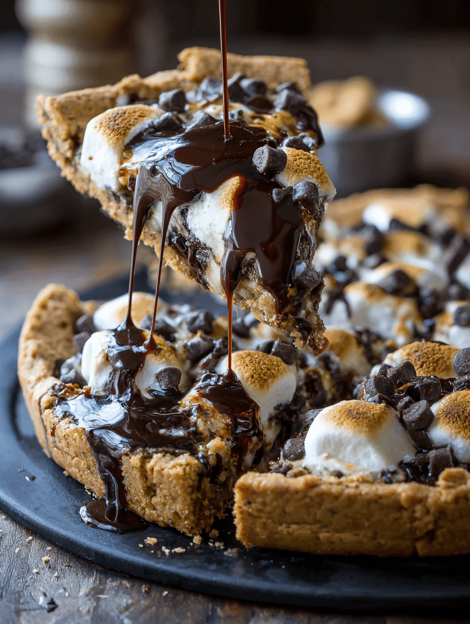 S'mores Pizza Recipe with Graham Cracker Cookie Dough Crust – Gooey, Chocolatey, and Irresistible!