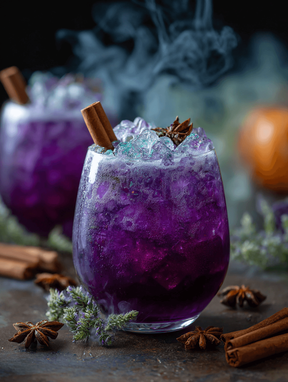 Spooky & Sweet Witch’s Potion Punch Recipe - Non Alcoholic Halloween Drink
