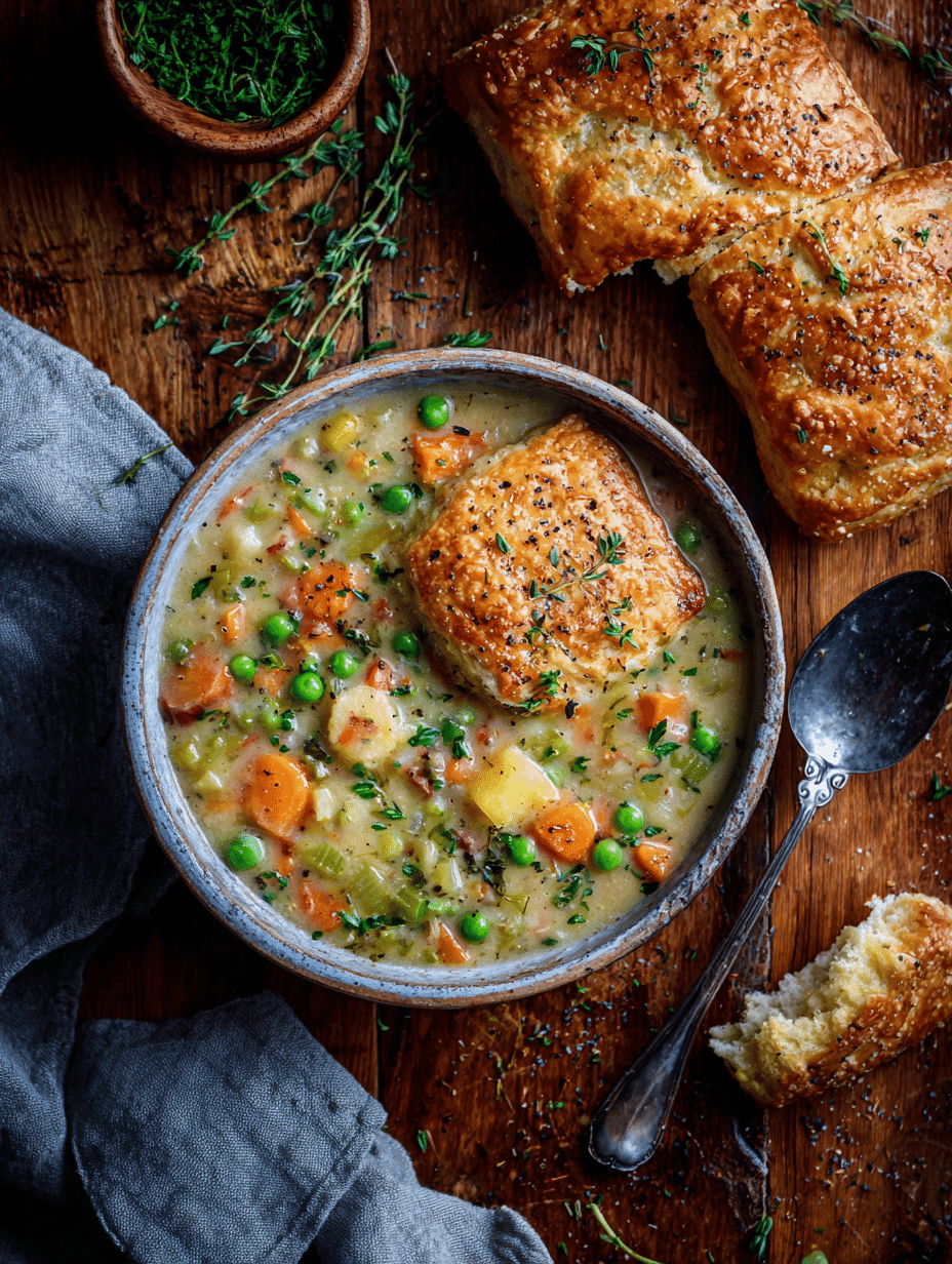 Veggie Pot Pie Soup