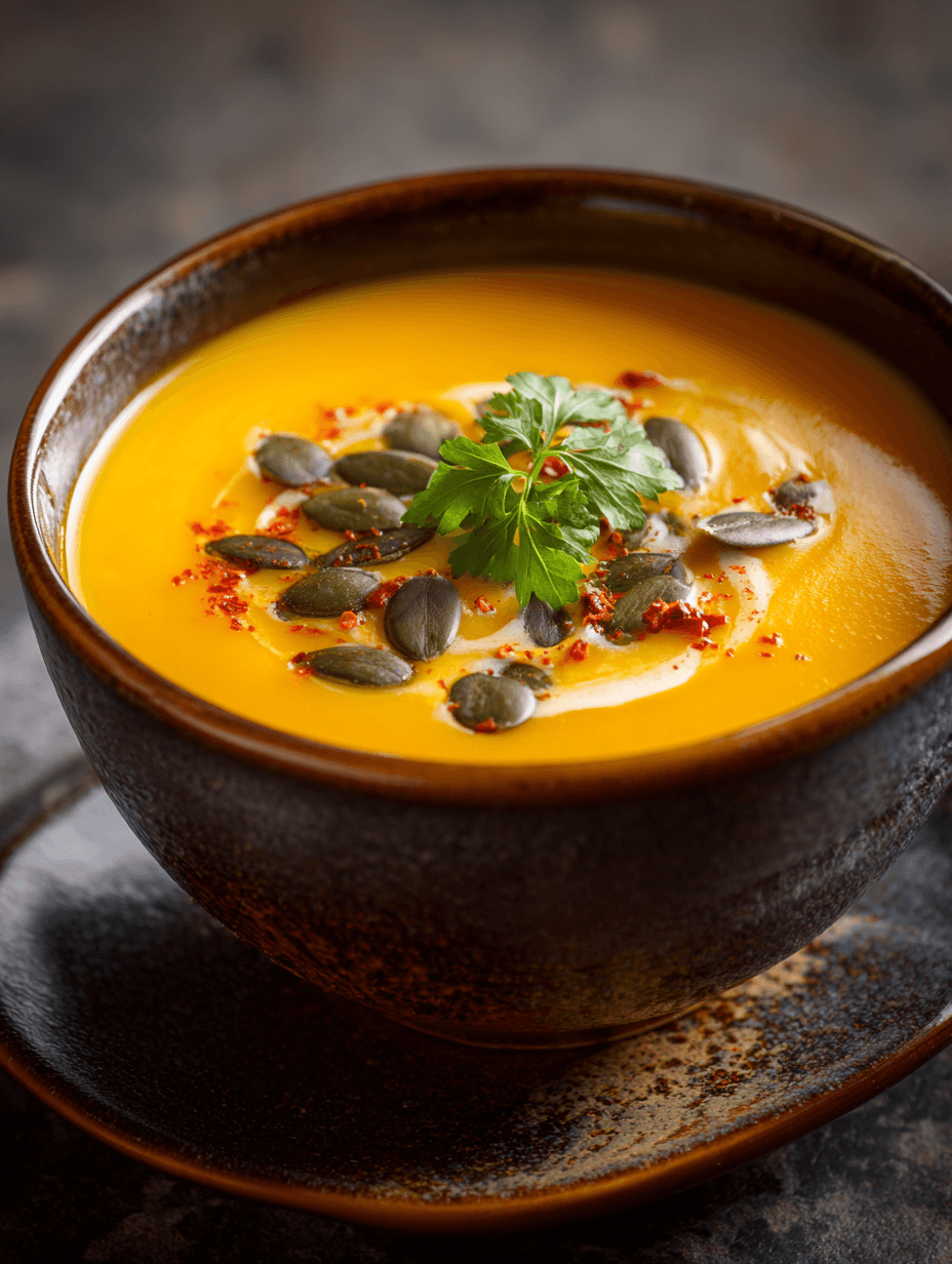 Autumn-Spiced Roasted Pumpkin Soup