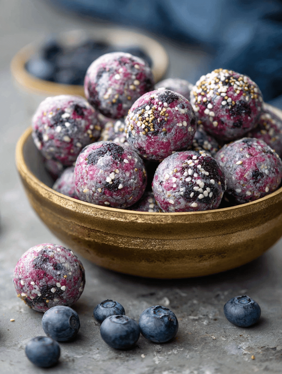 Blueberry Yogurt Protein Bites – The Healthy Snack Every Busy Mom (and Kid) Will Love