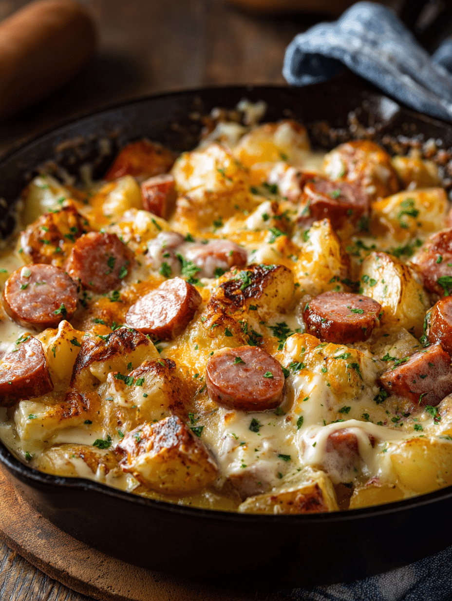 Cheesy Ranch Potatoes and Smoked Sausage – The Ultimate One-Pan Comfort Dinner