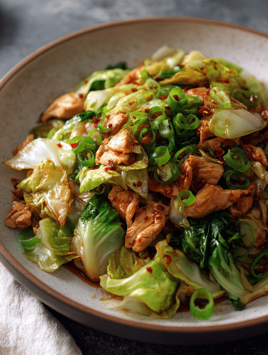 Chinese Chicken Cabbage Stir-Fry A Quick, Low-Calorie Dinner Under 500 Calories