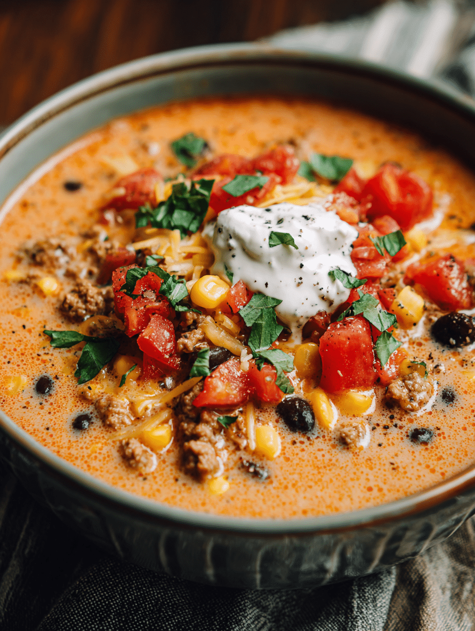 Creamy Taco Soup Recipe – Easy One Pot Comfort for Busy Weeknights