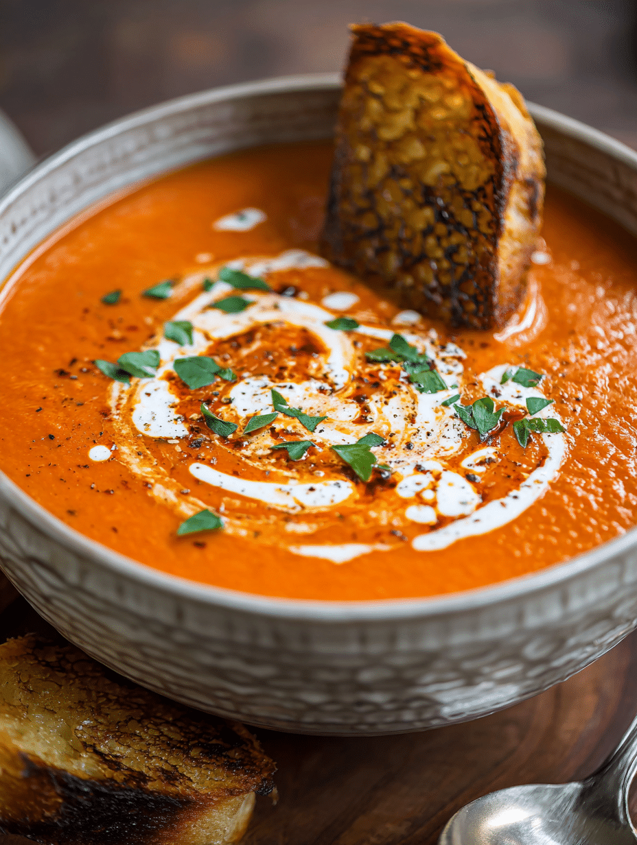 Creamy Tomato Bisque Soup – Silky, Comforting, and Absolutely Irresistible
