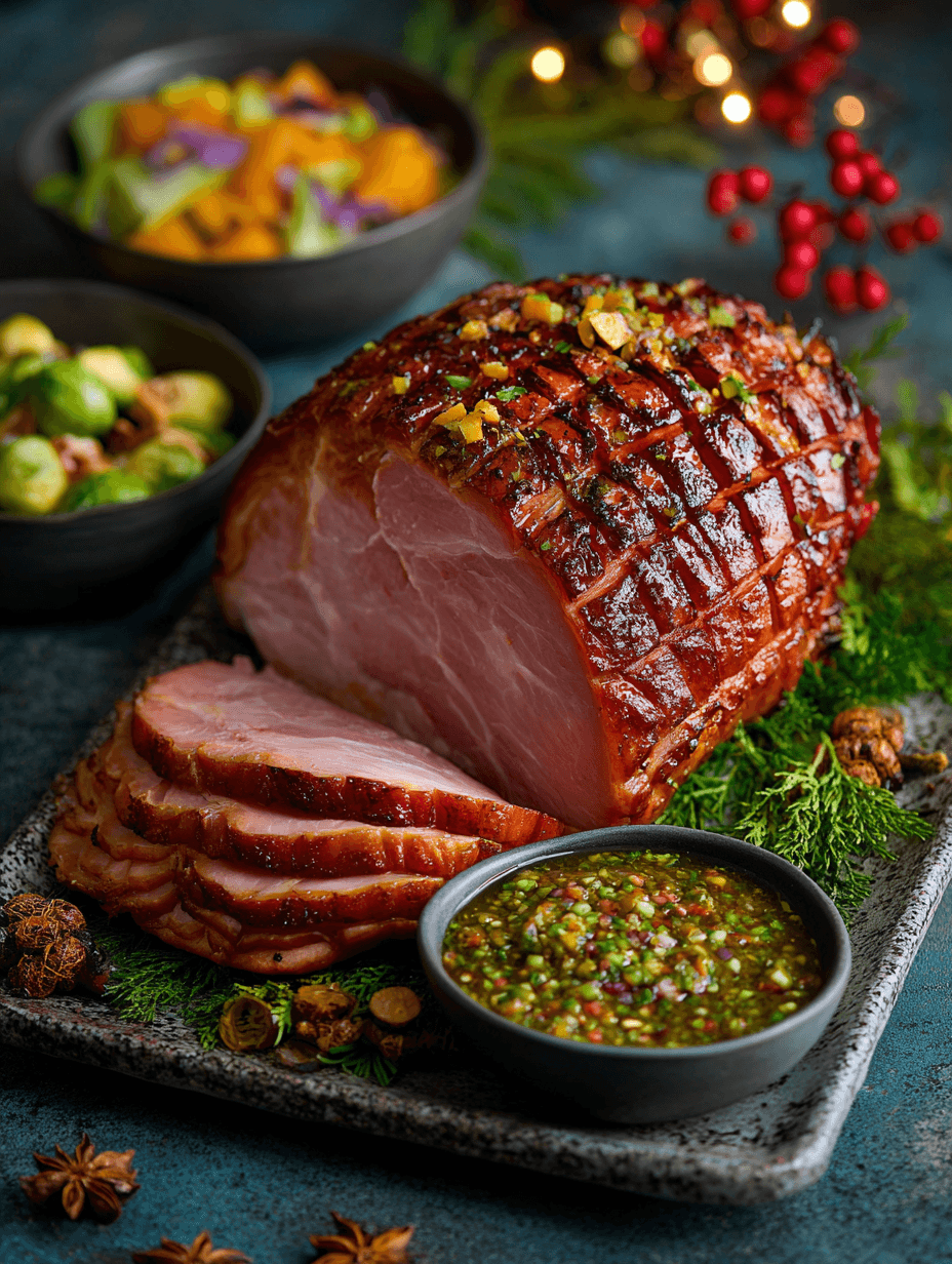 Ham with Salsa Macha for Thanksgiving – Bold Festive Fusion Recipe