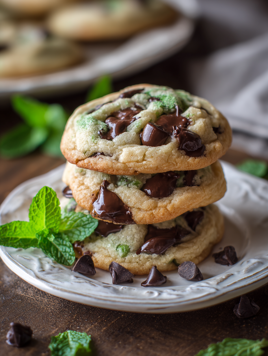 Mint Chocolate Chip Cookies Recipe