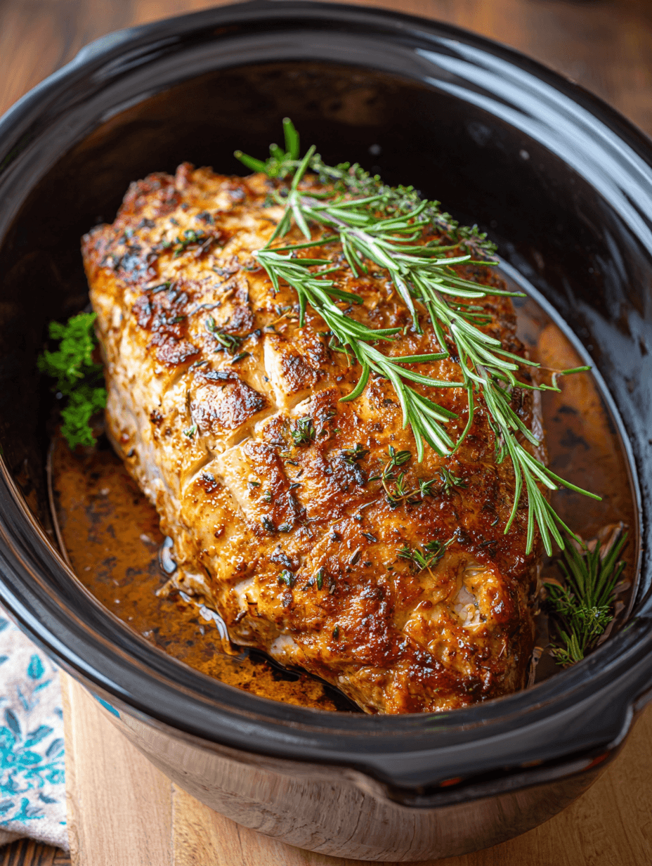 SLOW COOKER TURKEY BREAST – The Juiciest & Easiest Holiday Turkey Recipe