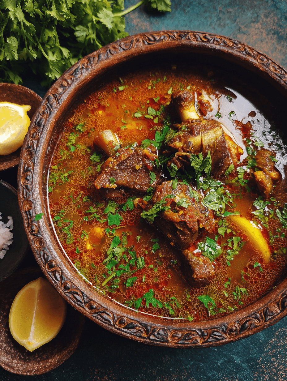 Spicy Mutton Paya (Goat Trotter Soup) – Authentic Desi Comfort Food for Cold Evenings