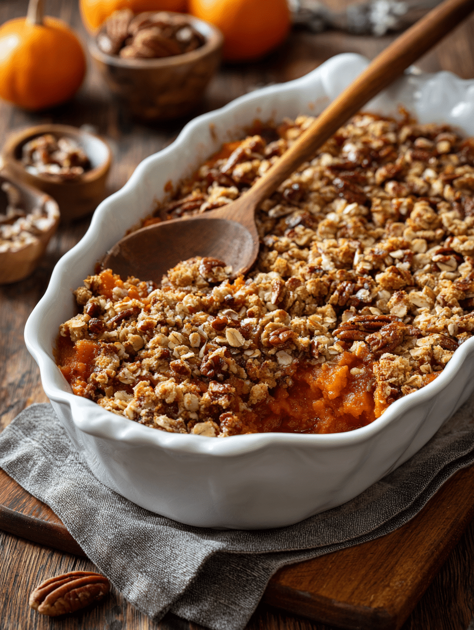 Sweet Potato Casserole with Oat Crumble A Cozy, Crowd-Pleasing Holiday Classic
