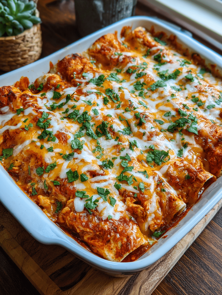 Ultimate Quick and Easy Chicken Enchiladas Recipe for Dinner! Meals To Make In Bulk