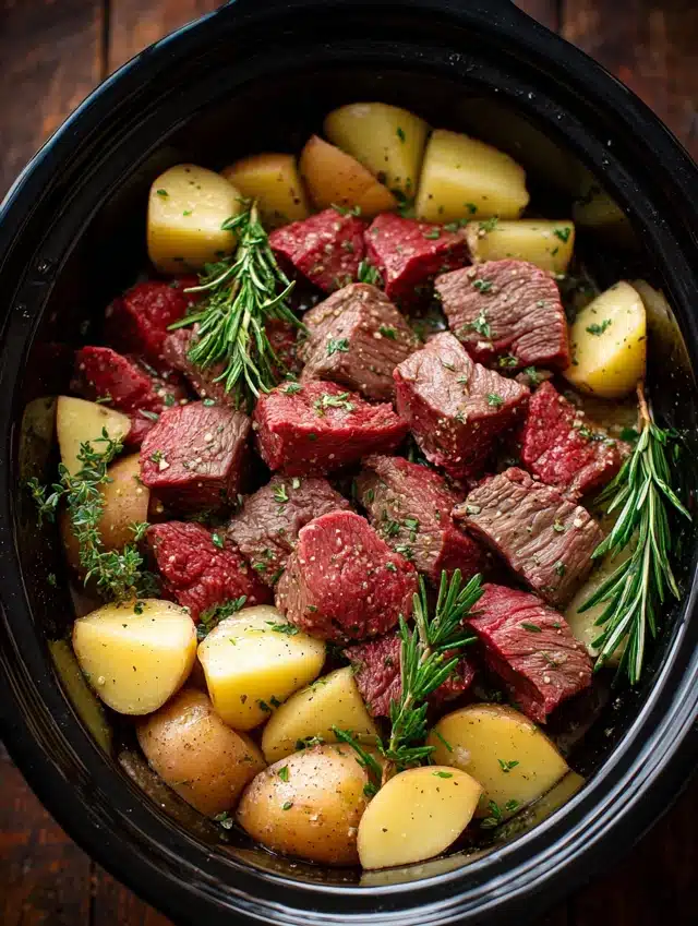 Assemble in the Crockpot