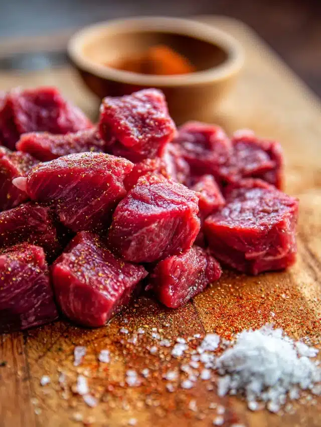 Prepare the Beef Sirloin or Stew Meat