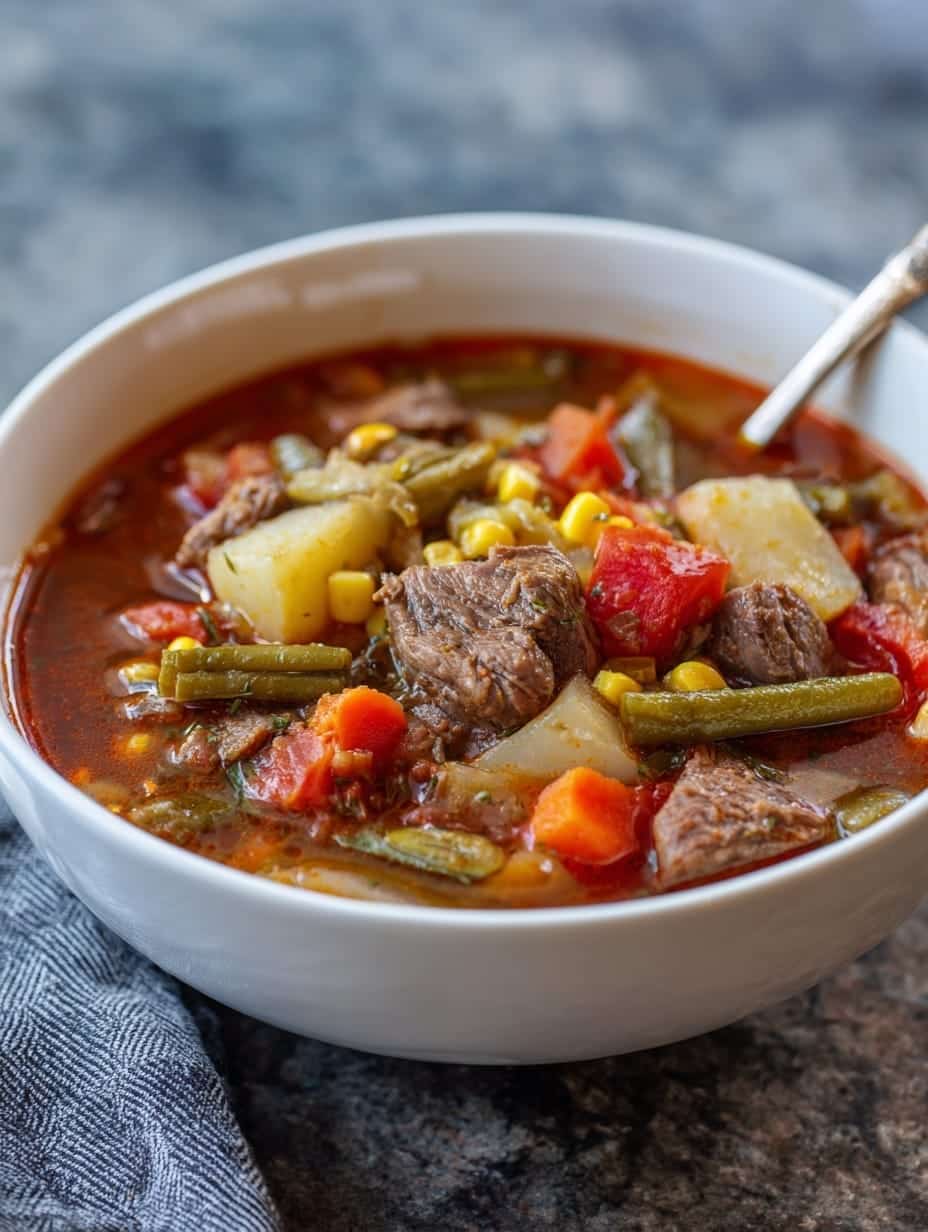 Homestyle Vegetable Beef Soup A Heartwarming Story and the Ultimate Comfort Bowl