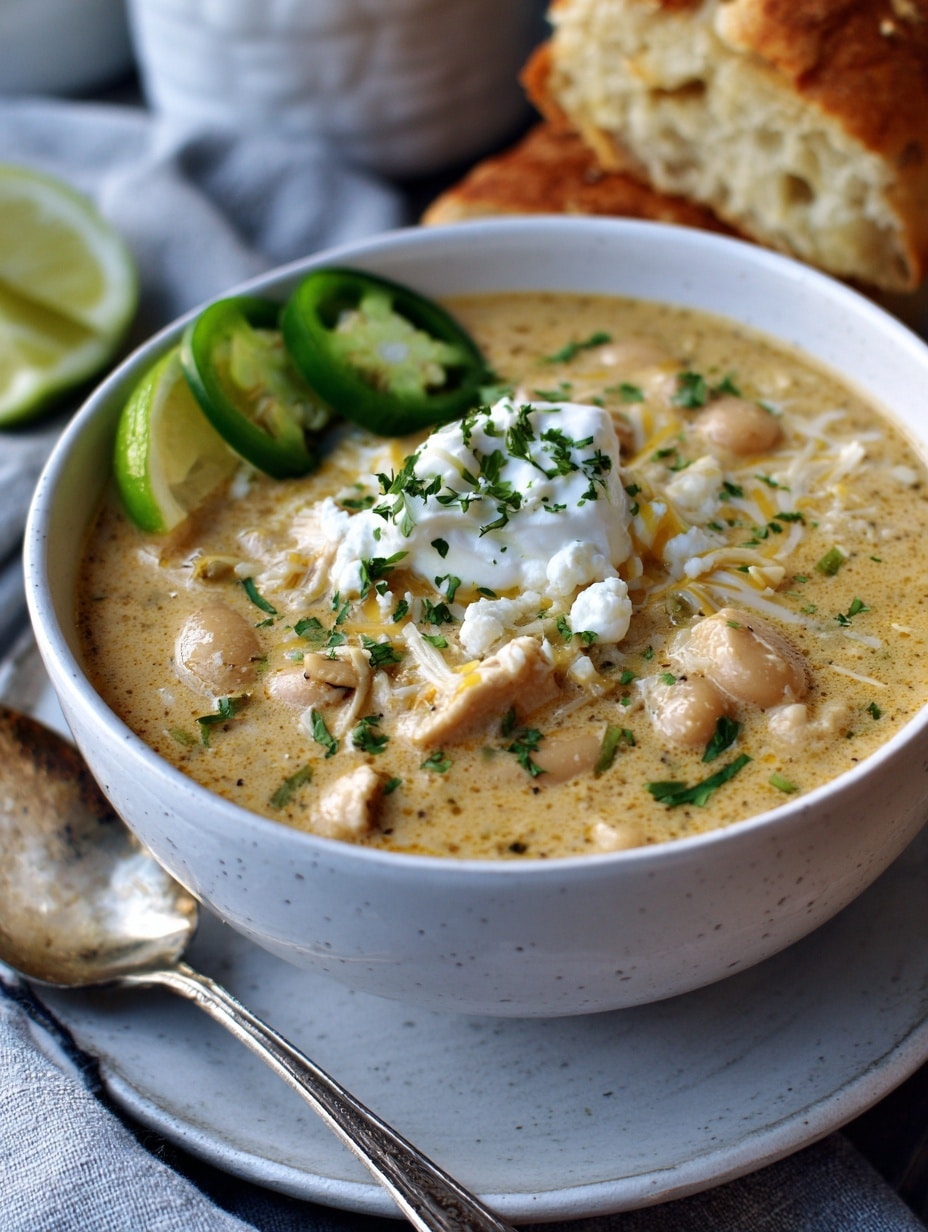 Creamy White Chicken Chili: