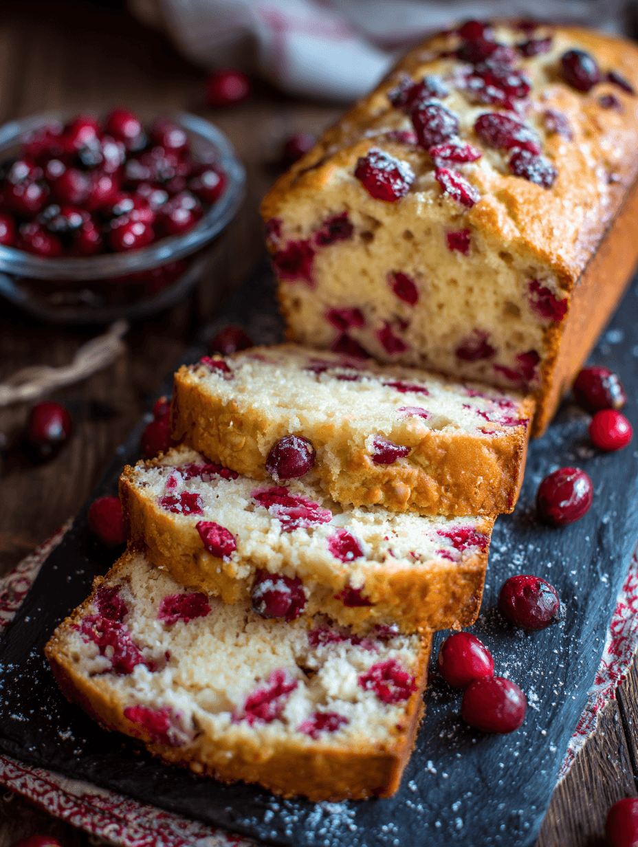 Cranberry Quick Bread The Perfect Holiday Loaf for Breakfast, Dessert Gifts