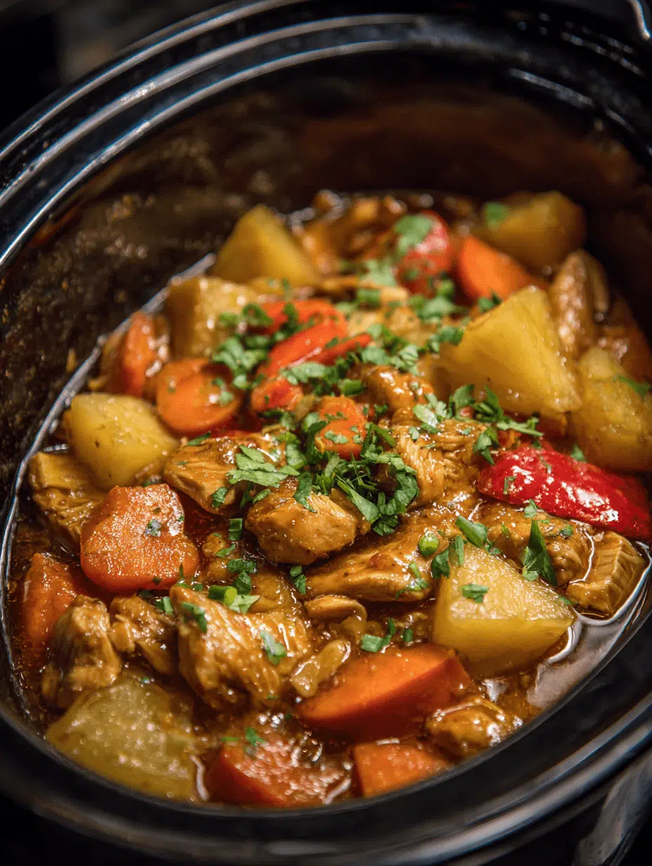 Crockpot Pineapple Chicken