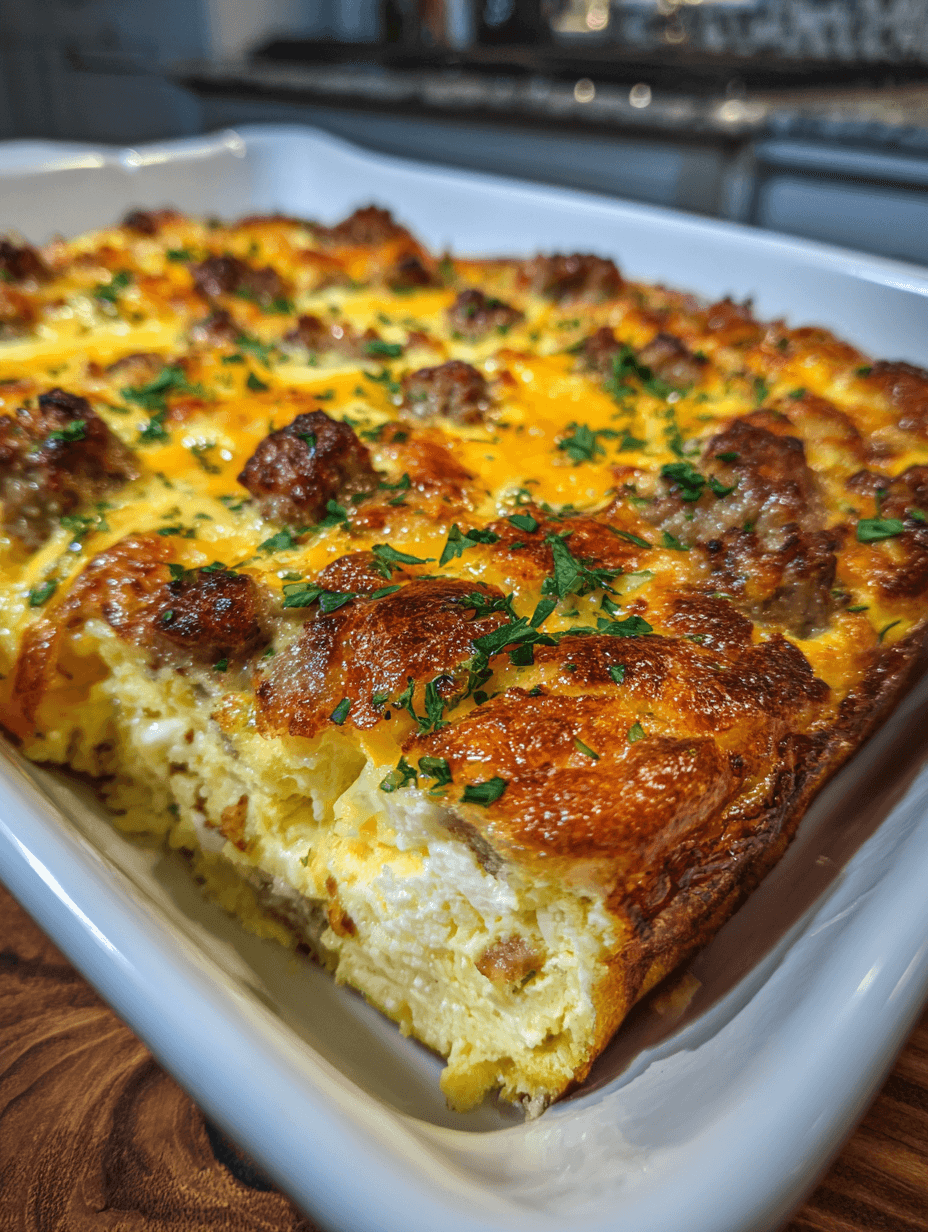 Easy Sausage and Egg Casserole The Breakfast Game-Changer You Didn’t Know You Needed