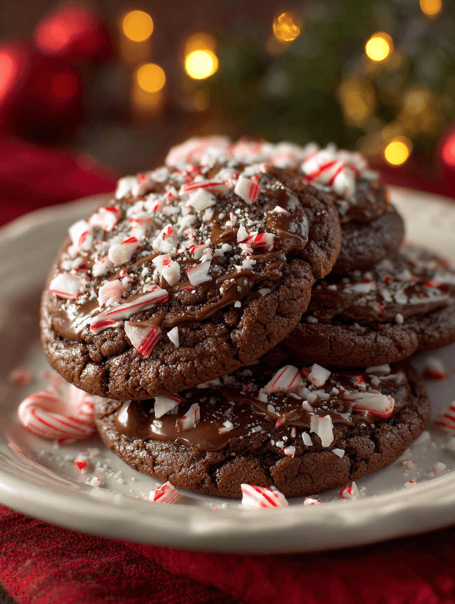 Festive Chocolate Peppermint Crunch Christmas Cookie Recipe for Memorable Celebrations