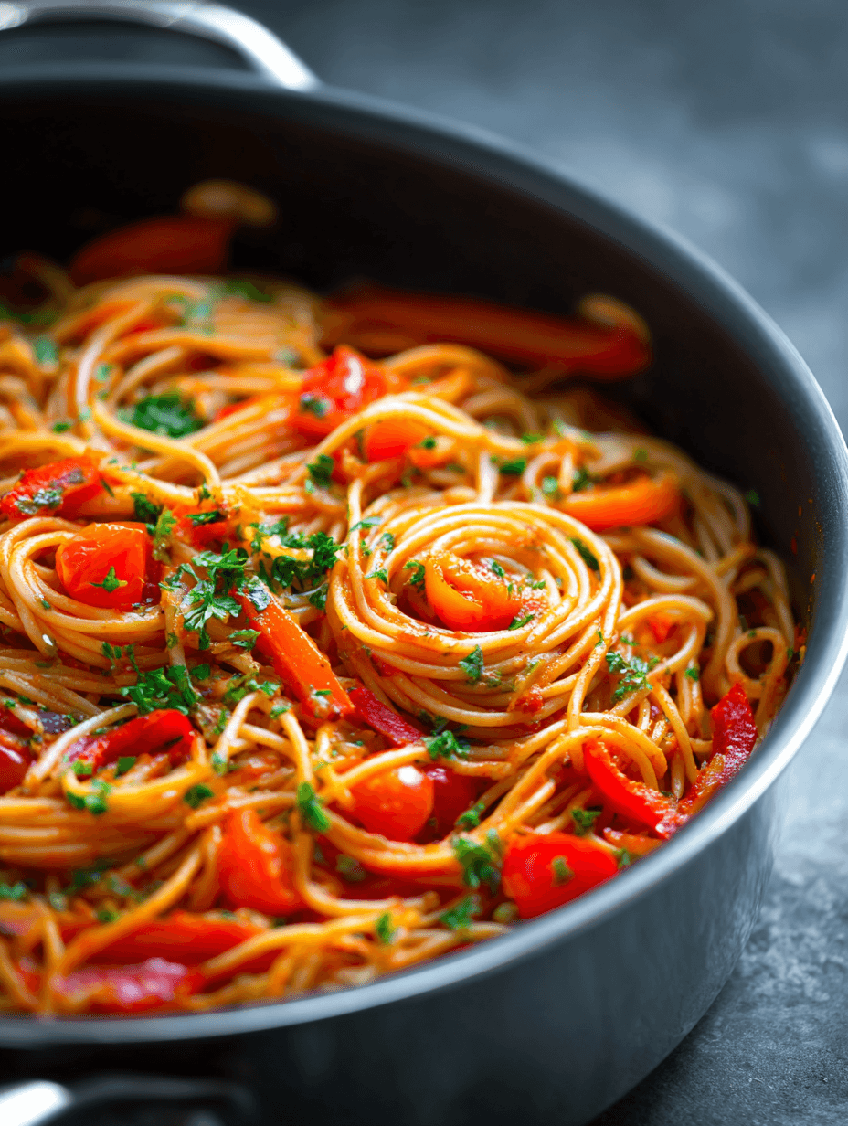 One Pot Healthy Spaghetti A Quick, Easy & Nourishing Dinner for Busy Nights