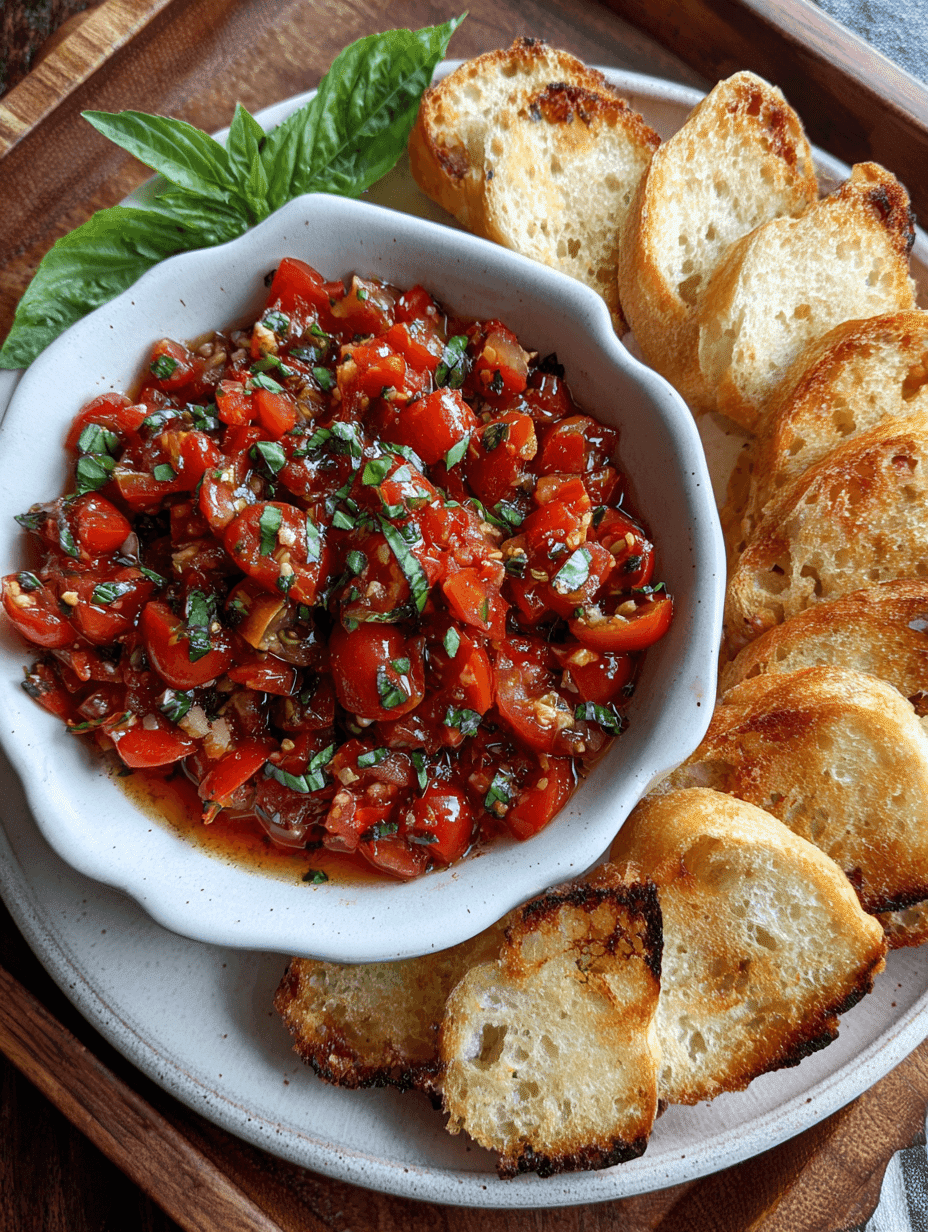 Simple & Irresistible Bruschetta Dip Everyone Will Love