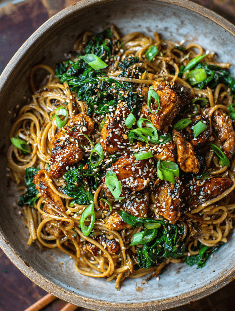 Sticky Garlic Chicken Noodles Easy Weeknight Dinner That Feels Like Home