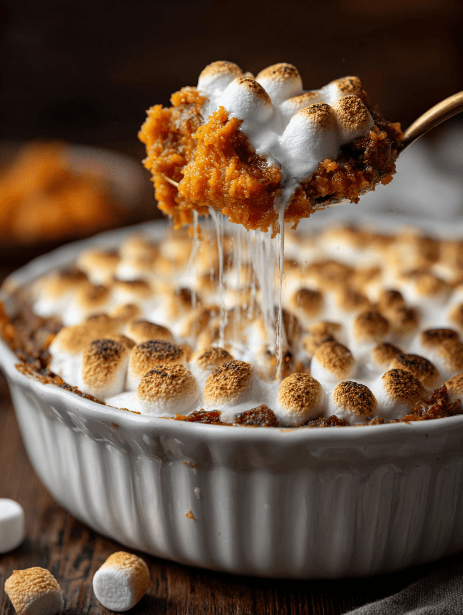 Sweet Potato Casserole with Marshmallows - The Best Sweet Potato Casserole Ever