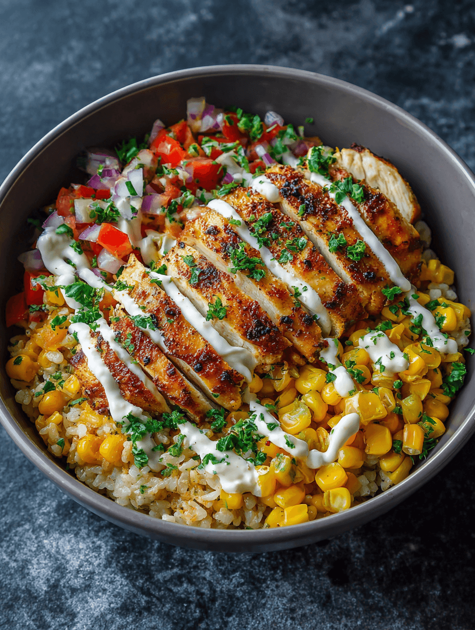 Tasty Street Corn Chicken Bowl A Story, A Recipe, and Your New Favorite Meal