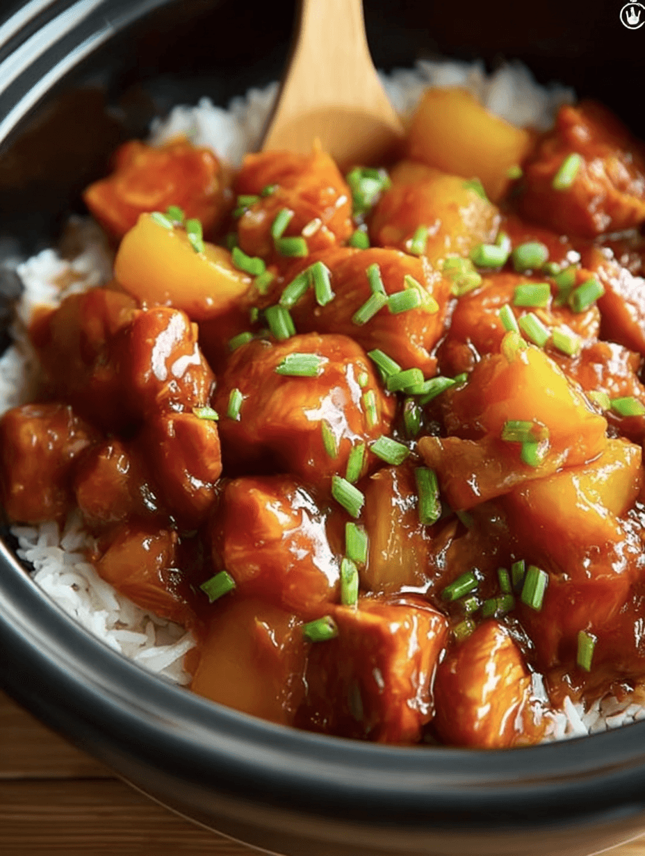 hawaiian Crockpot chicken