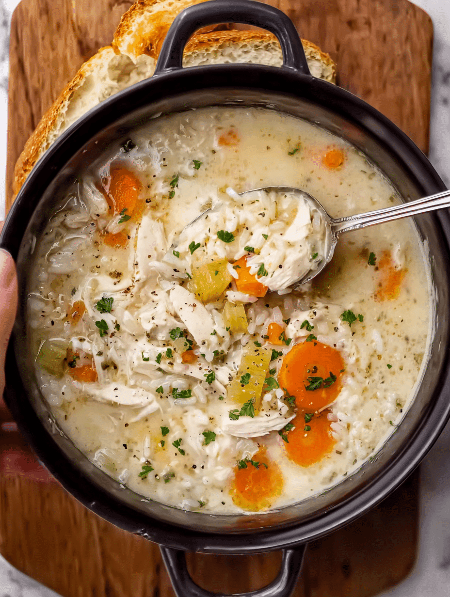 Creamy Chicken and Rice Soup