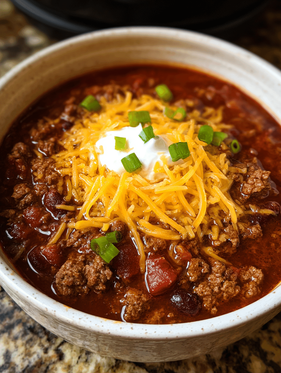 Crockpot Chili Recipe Easy, Hearty Slow Cooker Meal for Cozy Nights