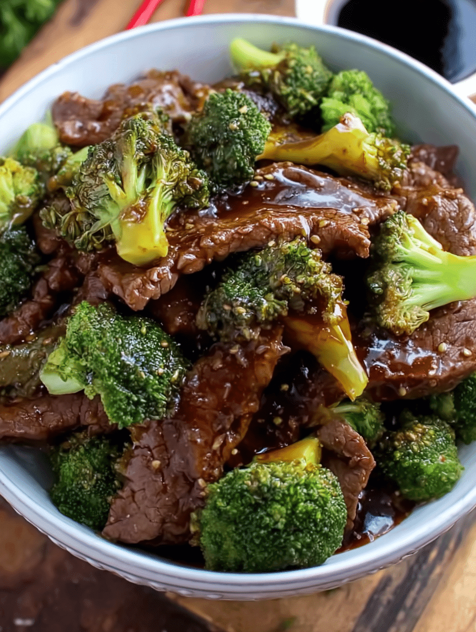 Homemade Slow Cooker Beef & Broccoli