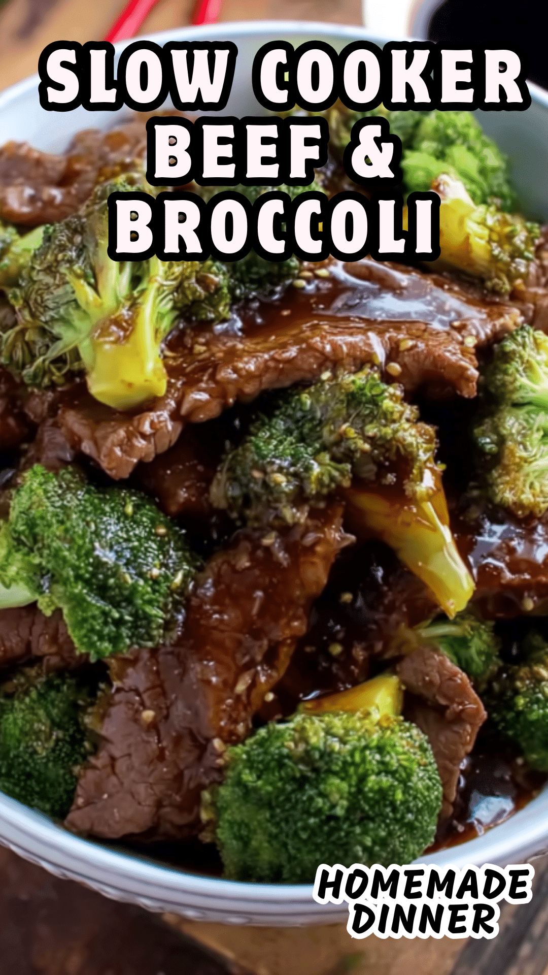 Homemade Slow Cooker Beef & Broccoli