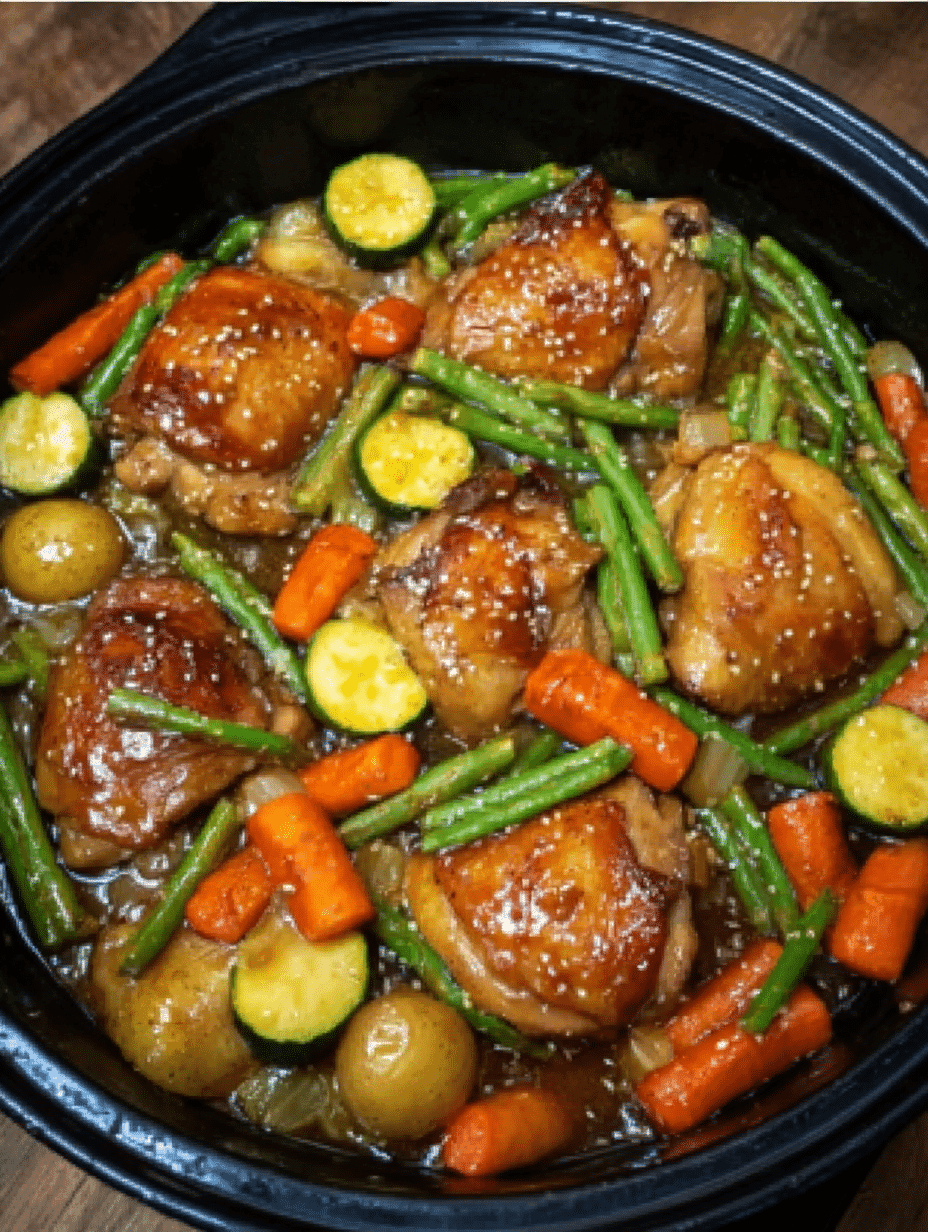 Honey Garlic Chicken and Veggies
