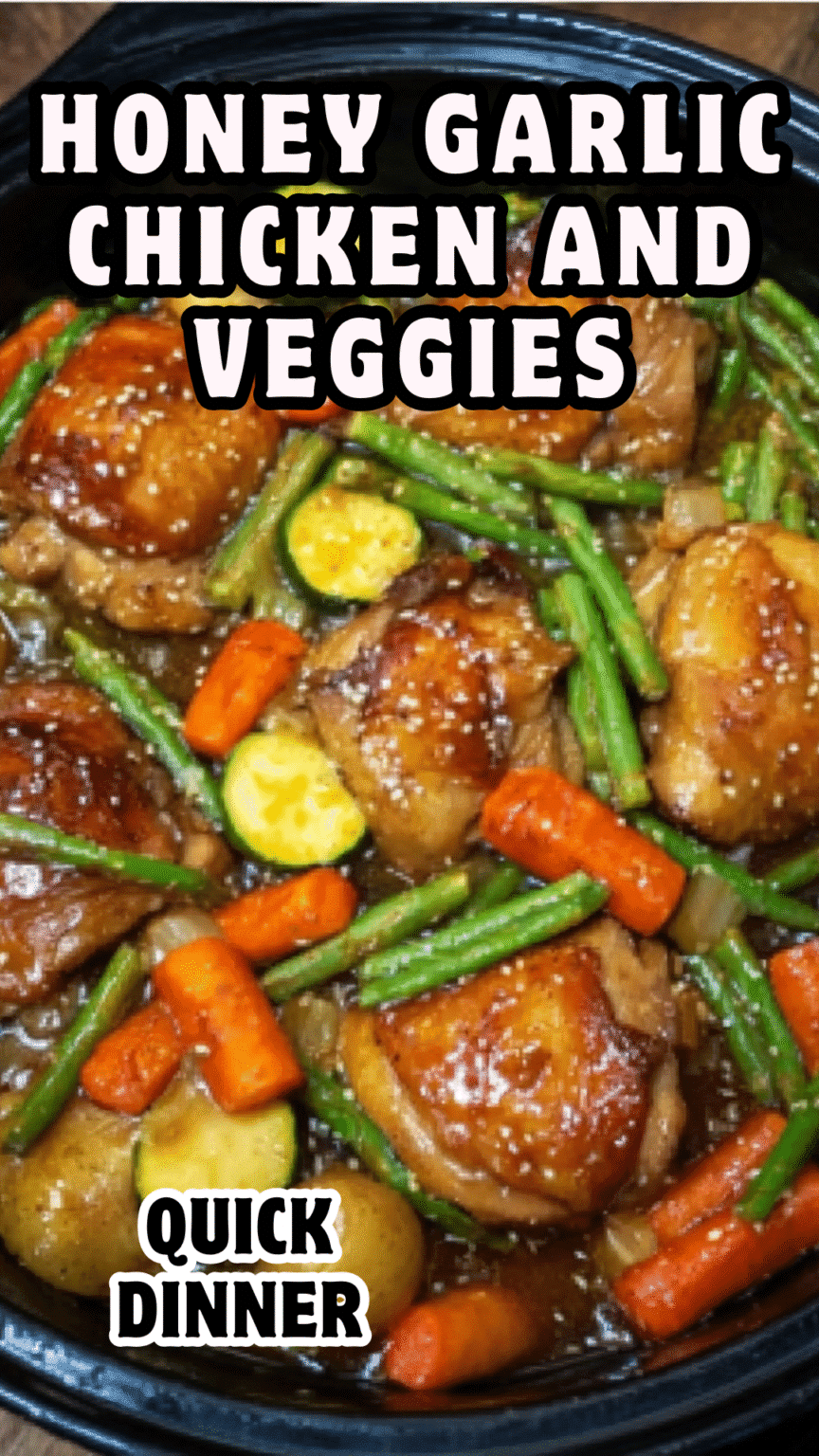 Honey Garlic Chicken and Veggies | Easy Slow Cooker Favorite